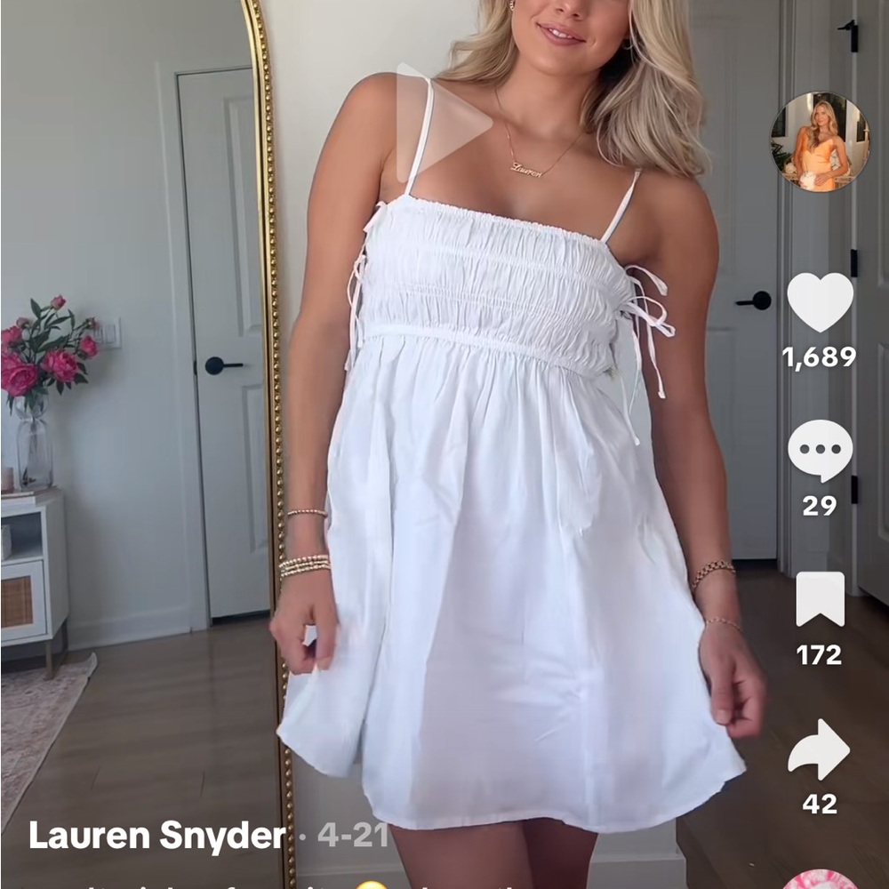 ABERCROMBIE BABYDOLL DRESS - Picture 3 of 11